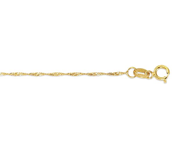 CHAINE SINGAPOUR 10K 20'' 0.90MM